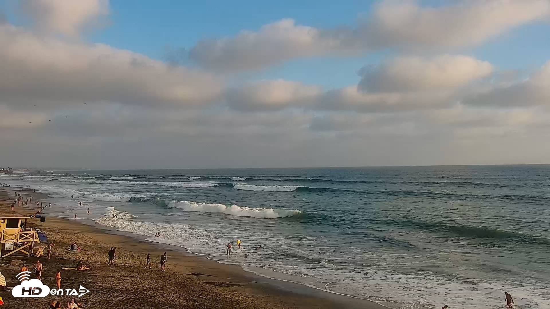 Snapshot of Carlsbad Beach Surf Live Webcam taken Aug 30, 2026, 6:26pm PDT