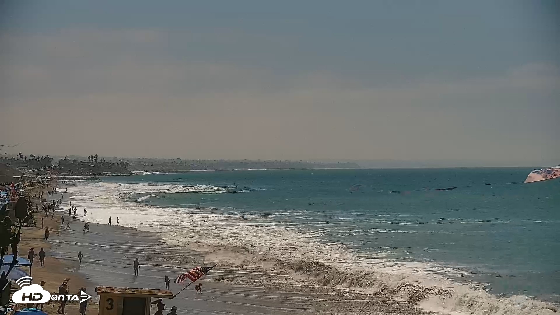 Snapshot of Carlsbad Beach Surf Live Webcam taken Aug 16, 2026, 12:36pm PDT