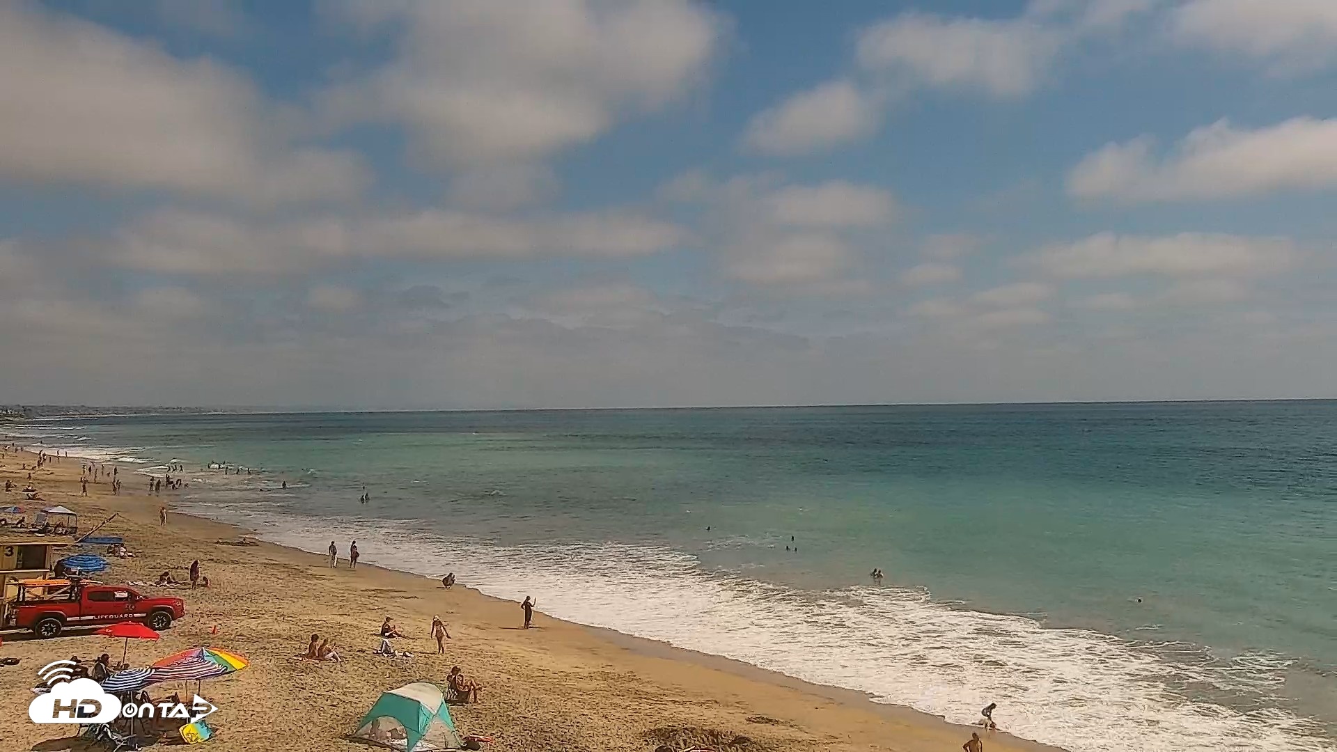 Snapshot of Carlsbad Beach Surf Live Webcam taken Aug 12, 2026, 3:49pm PDT