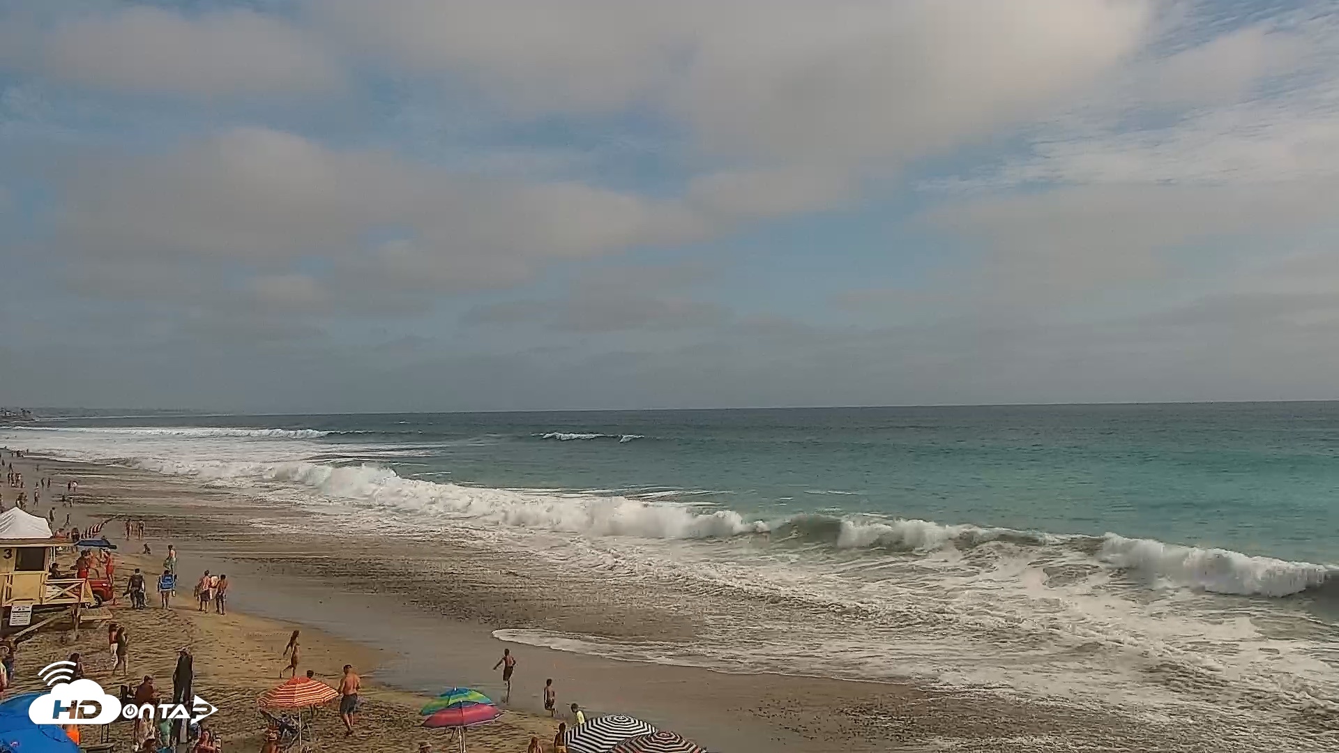 Snapshot of Carlsbad Beach Surf Live Webcam taken Jul 25, 2026, 4:51pm PDT