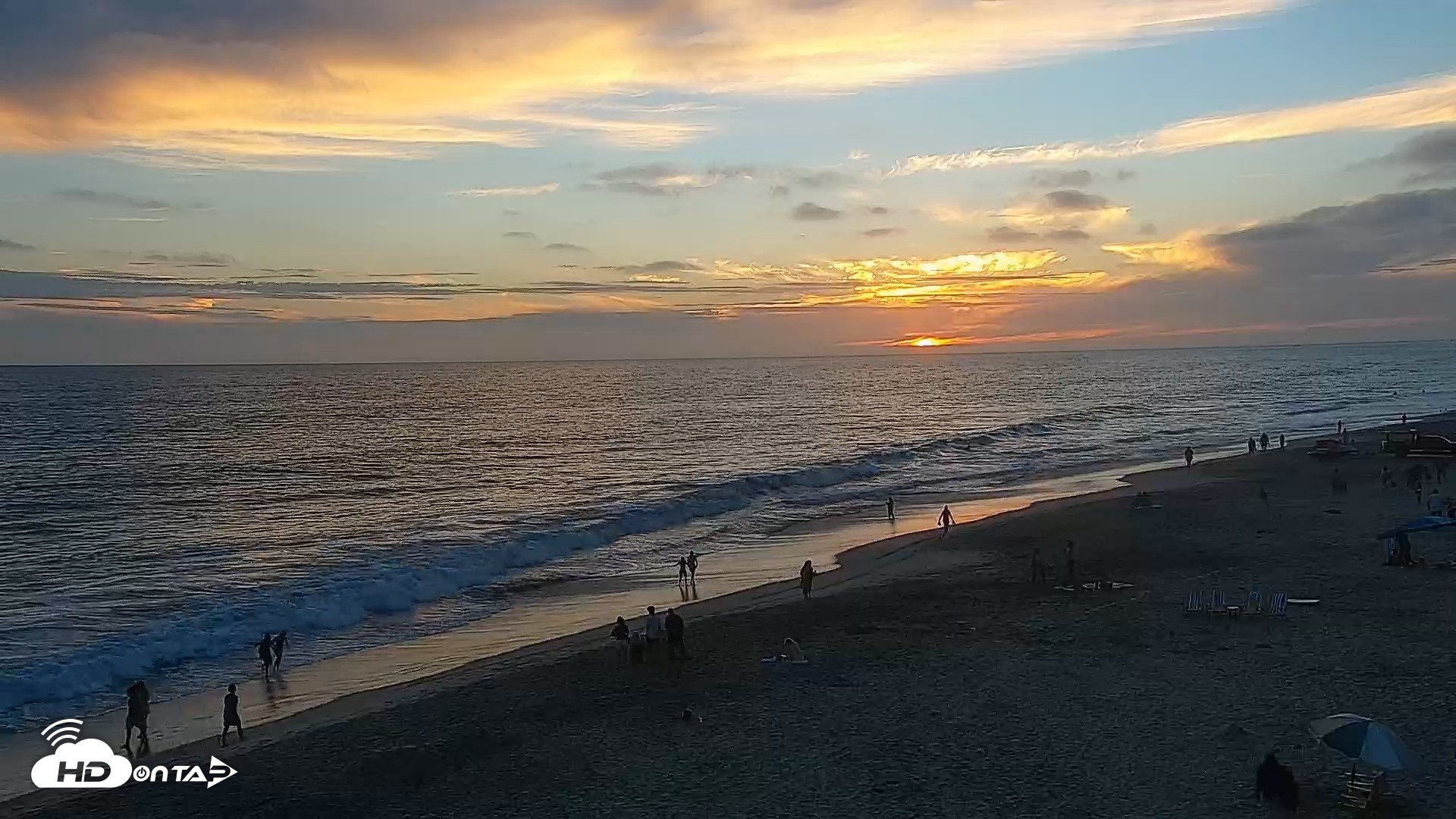 Snapshot of Carlsbad Beach Surf Live Webcam taken Jul 4, 2026, 8:05pm PDT