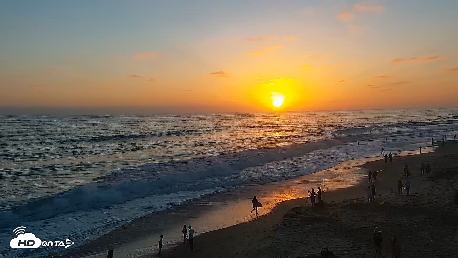 Snapshot of Carlsbad Beach Surf Live Webcam taken Jul 9, 2026, 7:54pm PDT