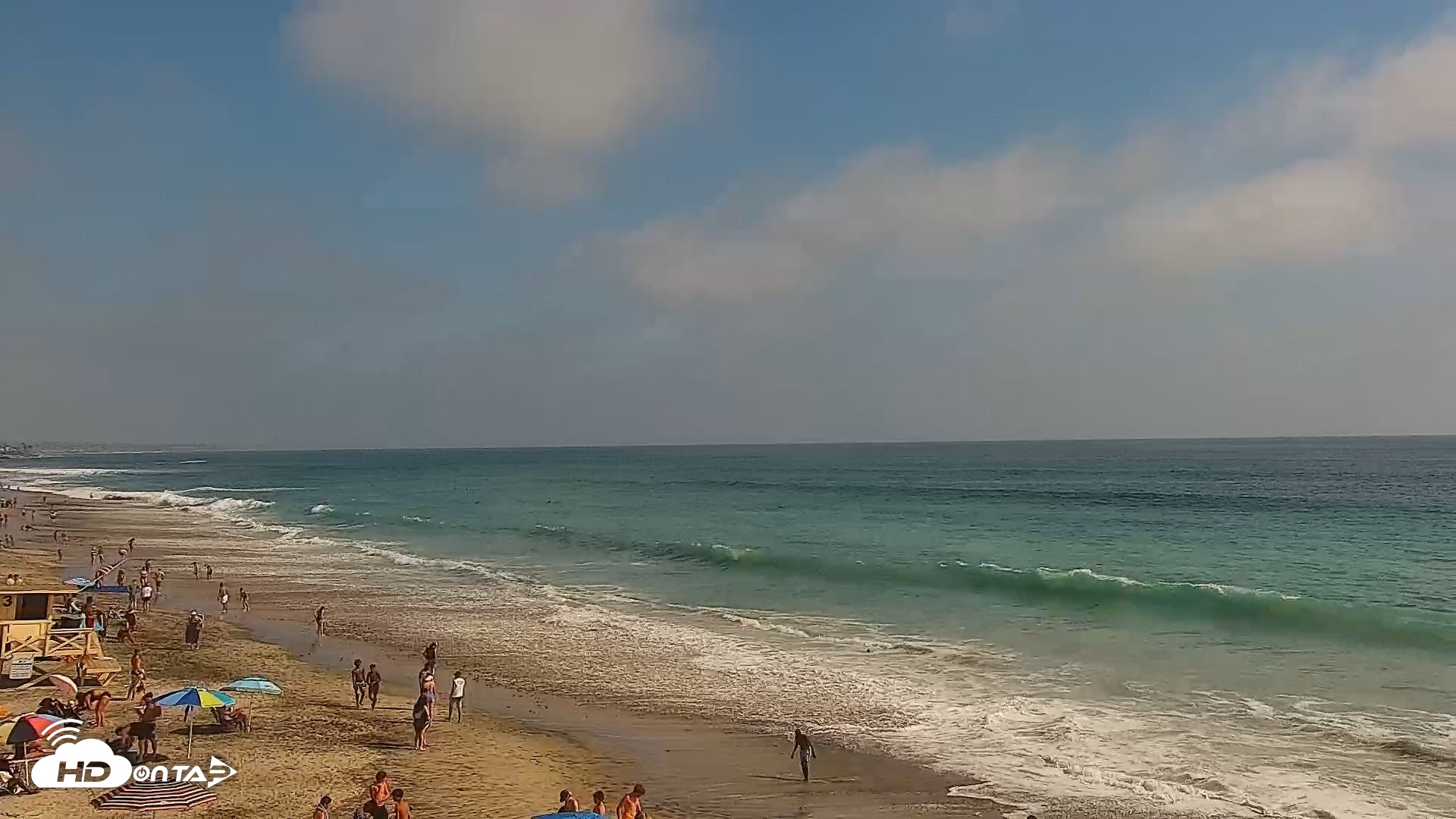 Snapshot of Carlsbad Beach Surf Live Webcam taken Jul 26, 2026, 4:32pm PDT