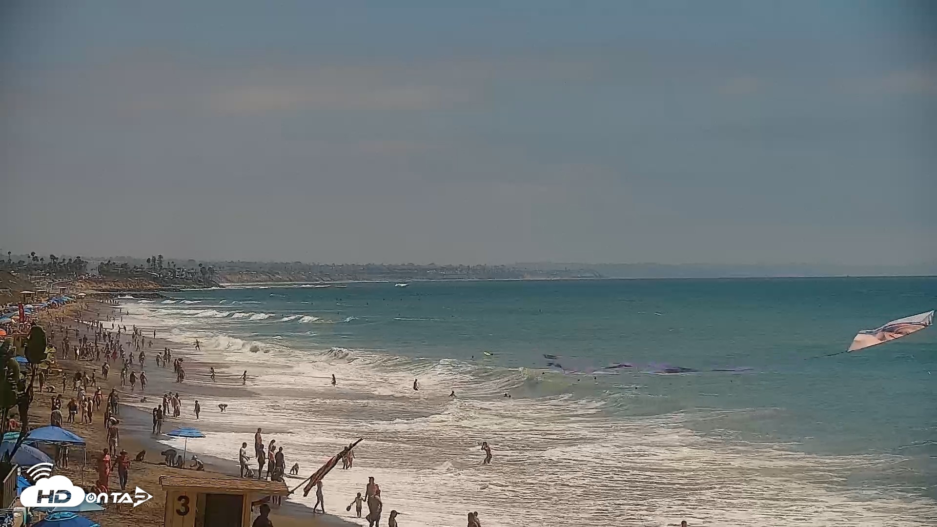 Snapshot of Carlsbad Beach Surf Live Webcam taken Aug 16, 2026, 2:30pm PDT