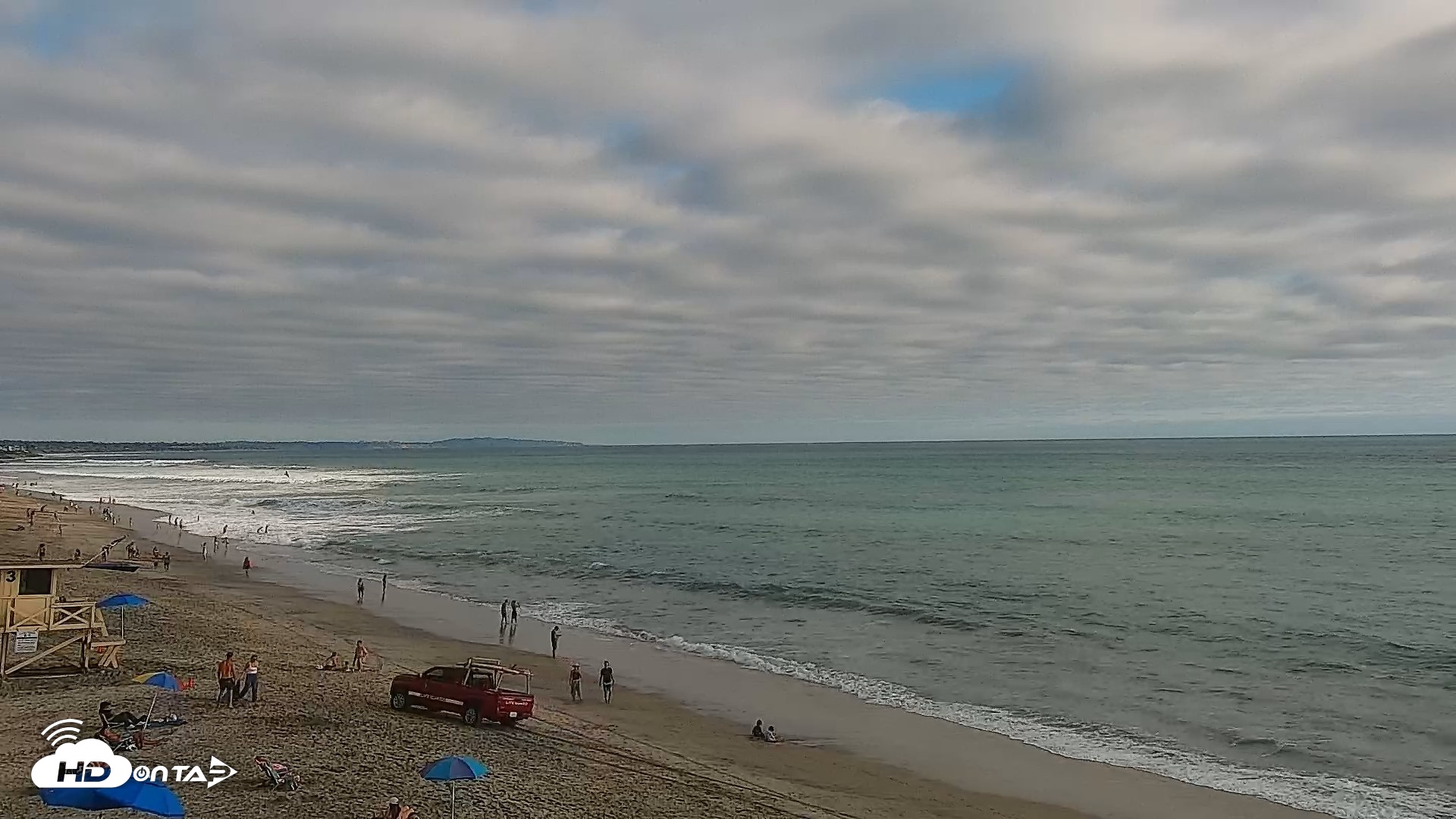 Snapshot of Carlsbad Beach Surf Live Webcam taken Aug 14, 2026, 5:41pm PDT