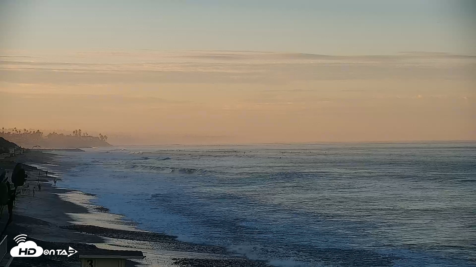 Snapshot of Carlsbad Beach Surf Live Webcam taken Sep 5, 2026, 6:56am PDT