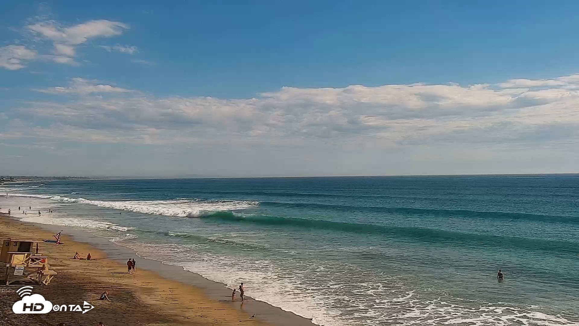 Snapshot of Carlsbad Beach Surf Live Webcam taken Sep 9, 2026, 4:14pm PDT