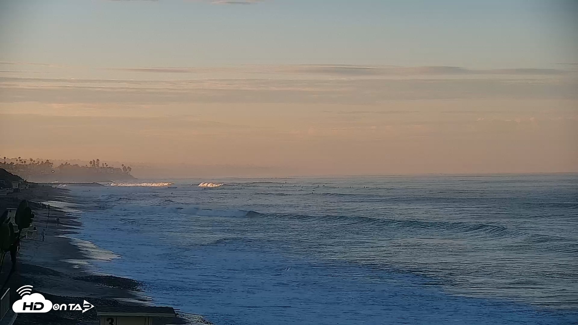 Snapshot of Carlsbad Beach Surf Live Webcam taken Sep 5, 2026, 6:53am PDT