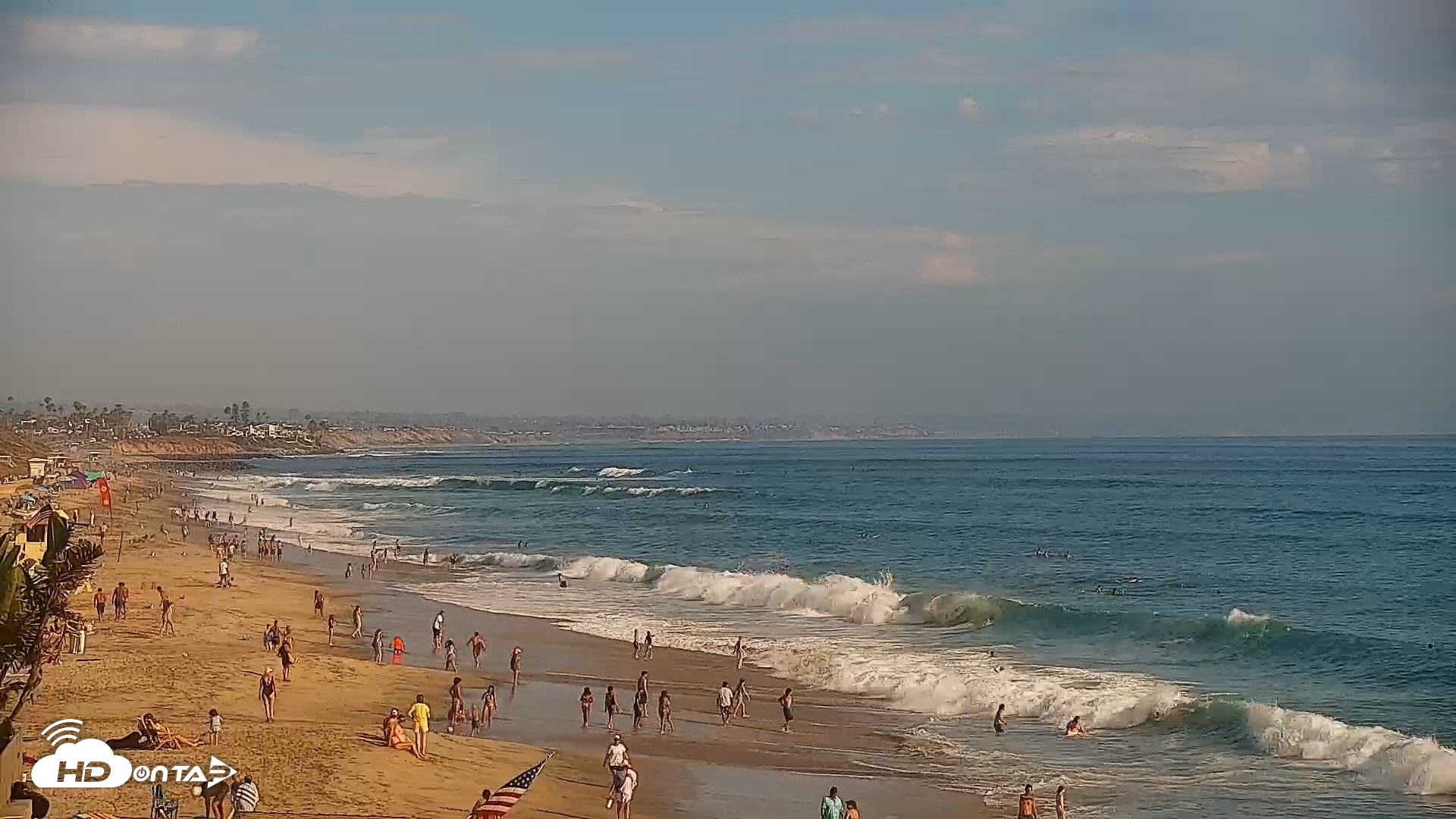 Snapshot of Carlsbad Beach Surf Live Webcam taken Jul 20, 2026, 5:43pm PDT