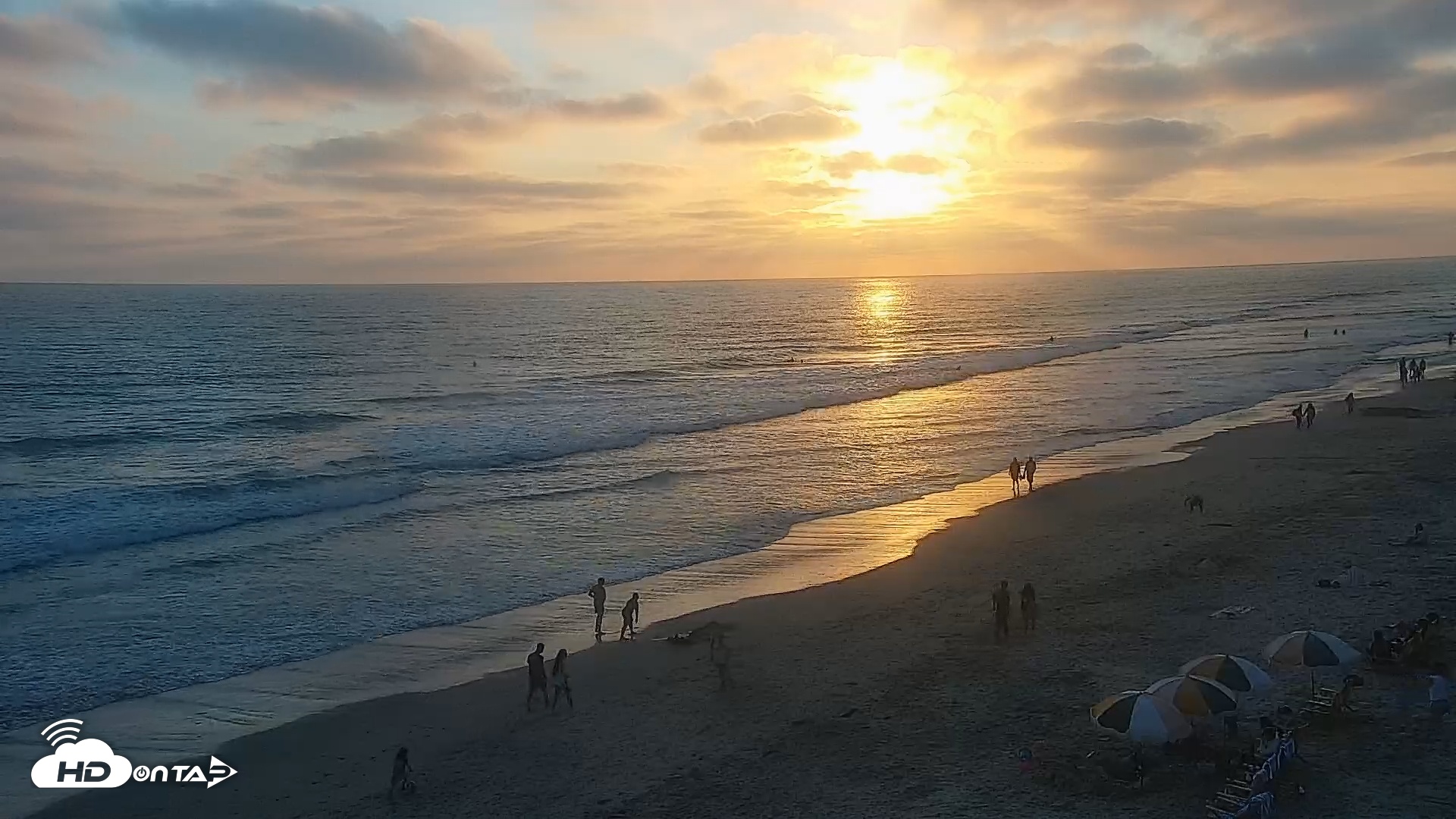 Snapshot of Carlsbad Beach Surf Live Webcam taken Jun 28, 2025, 7:36pm PDT