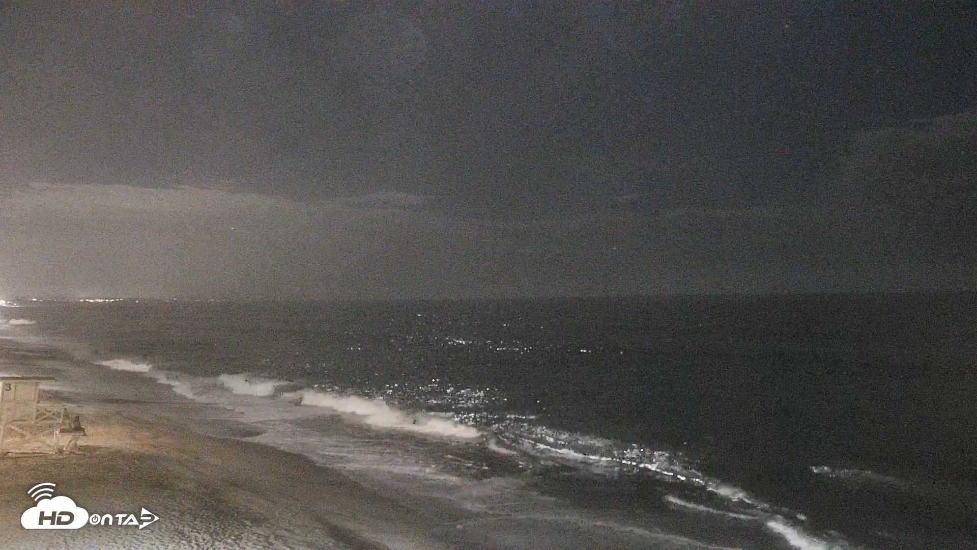 Snapshot of Carlsbad Beach Surf Live Webcam taken Aug 23, 2026, 9:10pm PDT