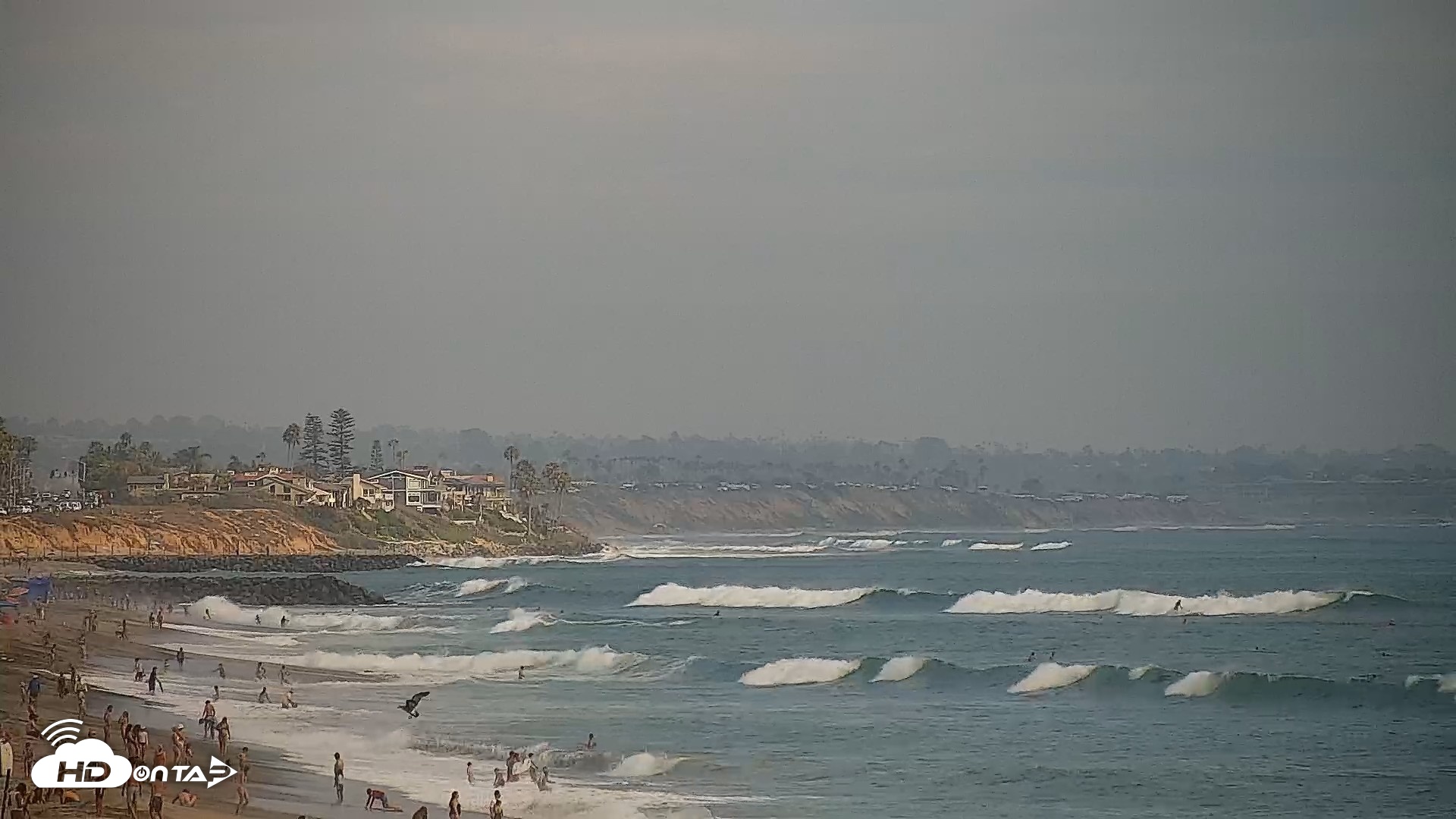 Snapshot of Carlsbad Beach Surf Live Webcam taken Jul 20, 2026, 4:37pm PDT