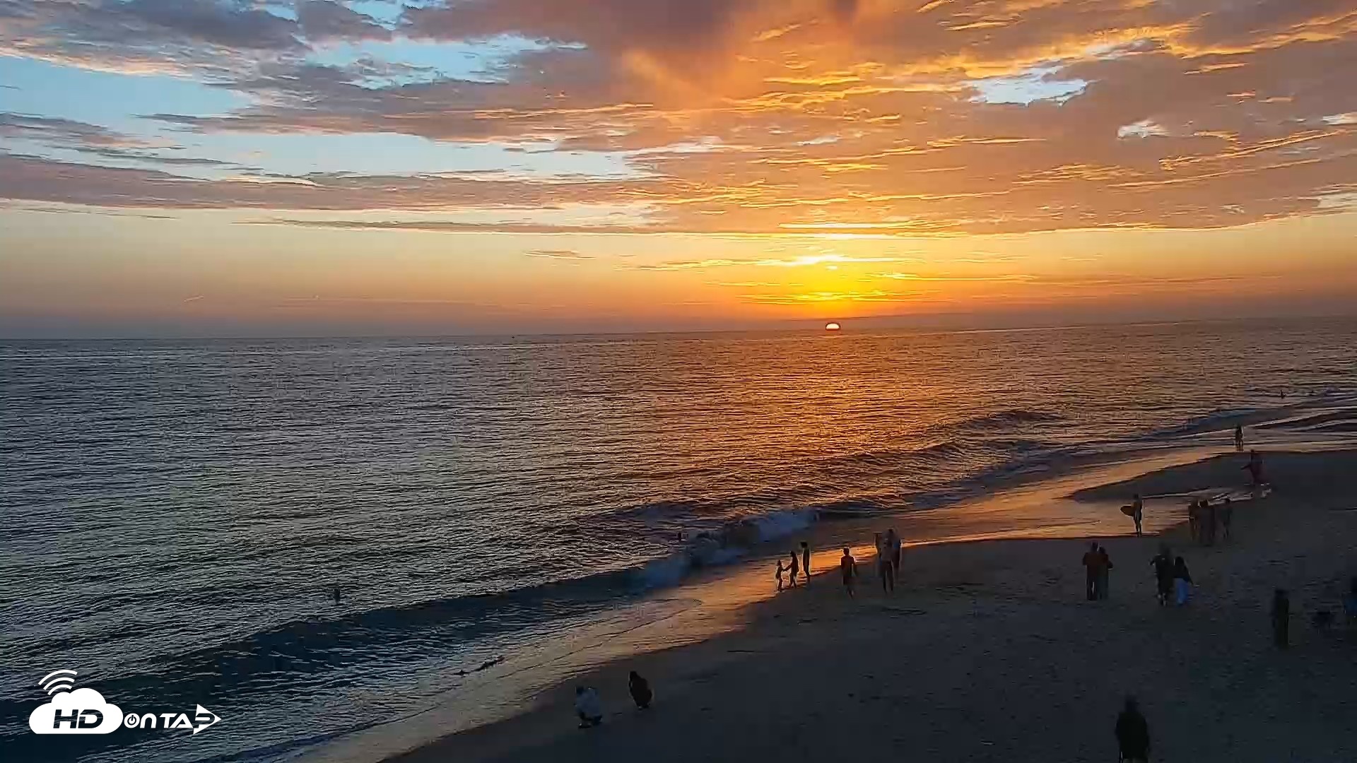 Snapshot of Carlsbad Beach Surf Live Webcam taken Jul 12, 2026, 8:00pm PDT