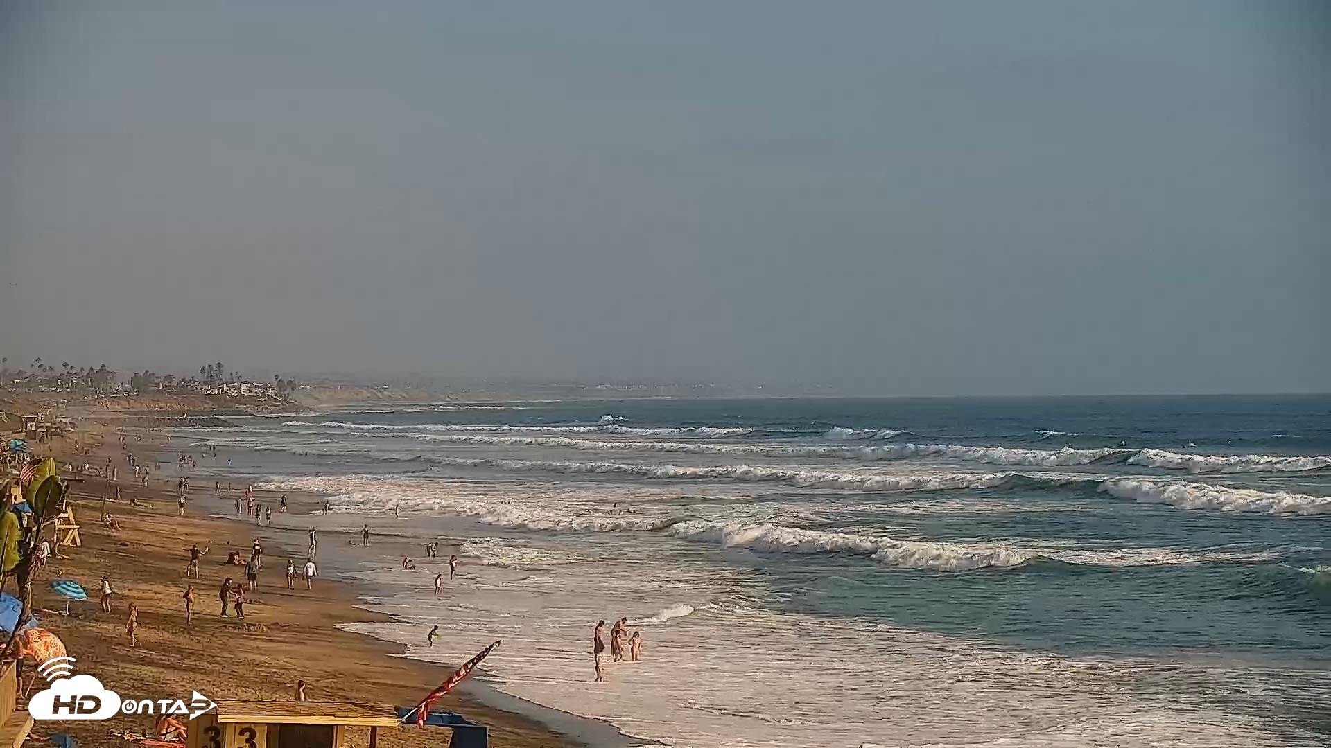 Snapshot of Carlsbad Beach Surf Live Webcam taken Aug 30, 2026, 5:40pm PDT