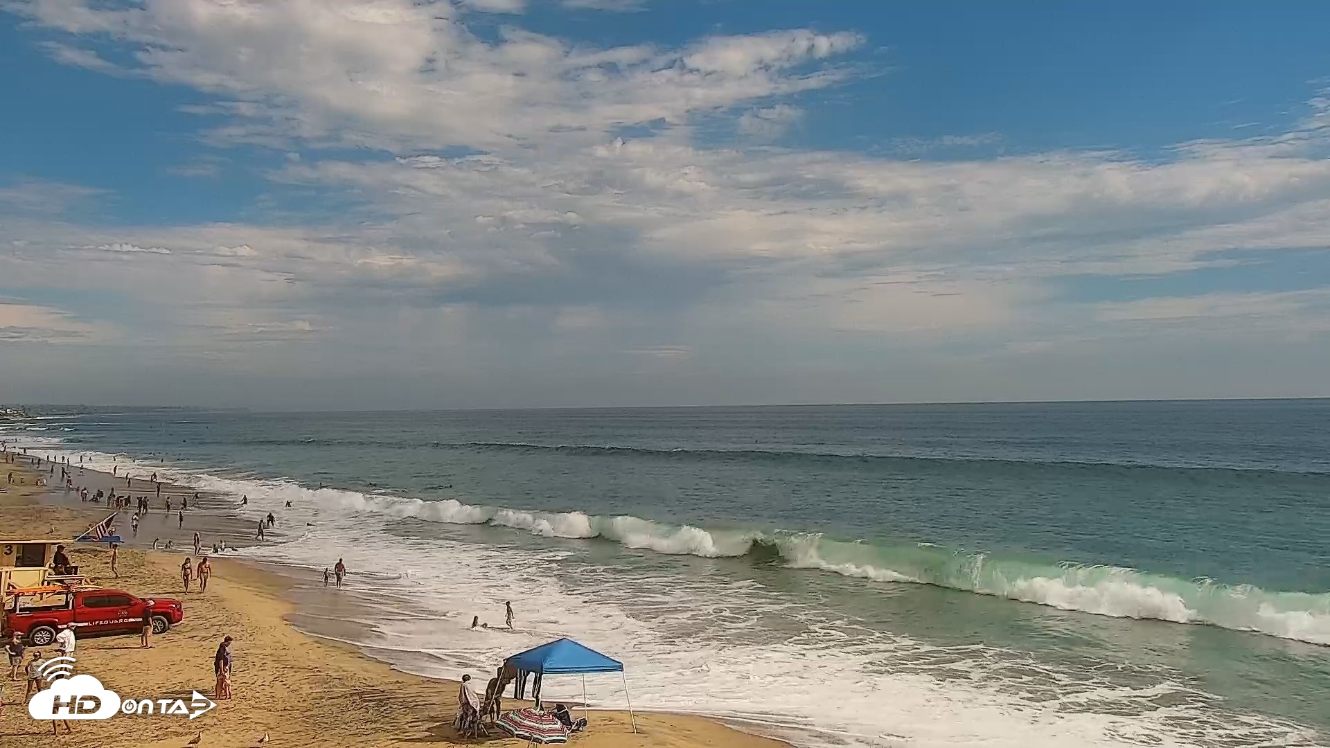 Snapshot of Carlsbad Beach Surf Live Webcam taken Jul 20, 2026, 4:38pm PDT