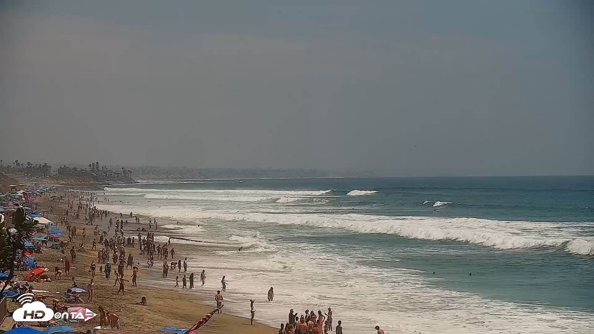 Snapshot of Carlsbad Beach Surf Live Webcam taken Jul 26, 2026, 2:18pm PDT