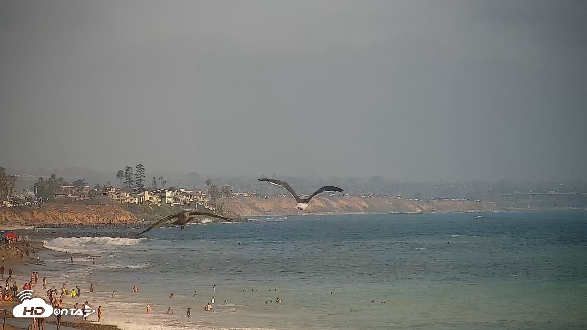 Snapshot of Carlsbad Beach Surf Live Webcam taken Aug 8, 2026, 5:52pm PDT