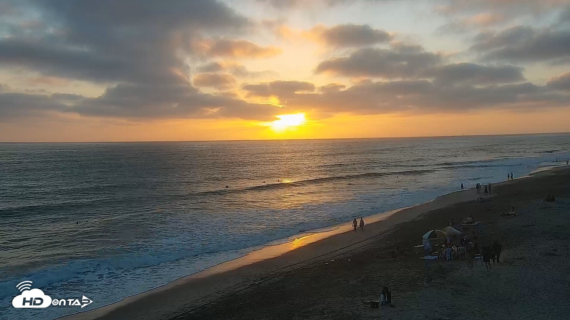 Snapshot of Carlsbad Beach Surf Live Webcam taken Aug 1, 2026, 7:41pm PDT