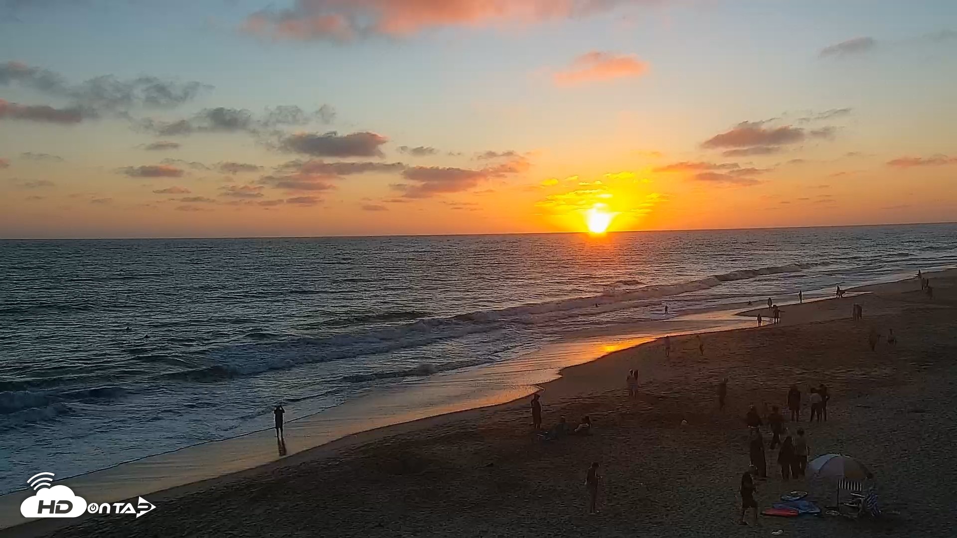 Snapshot of Carlsbad Beach Surf Live Webcam taken Jul 6, 2026, 8:00pm PDT