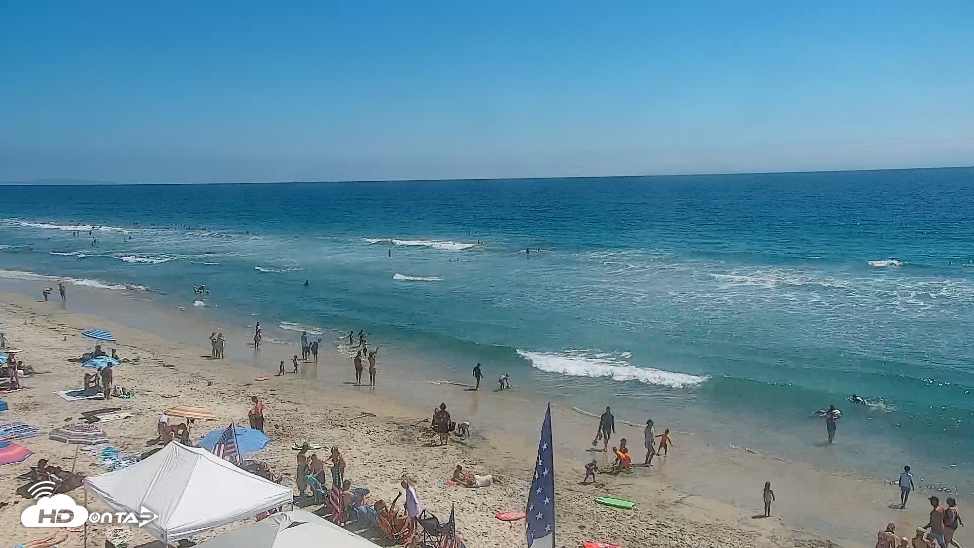 Snapshot of Carlsbad Beach Surf Live Webcam taken Jul 21, 2025, 3:01pm PDT