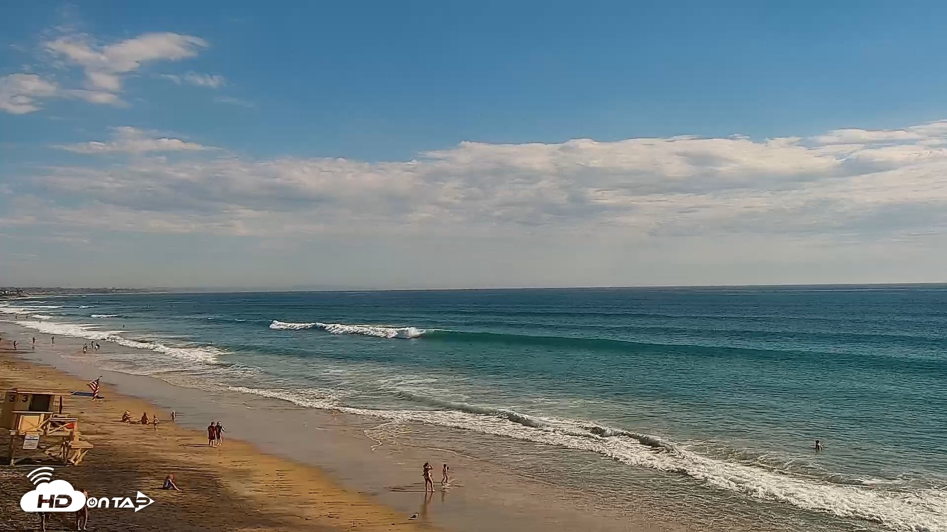 Snapshot of Carlsbad Beach Surf Live Webcam taken Sep 9, 2026, 4:14pm PDT