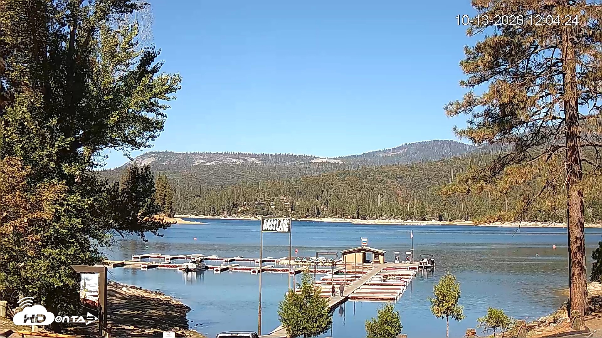 Snapshot of Miller's Landing Resort on Bass Lake Live Webcam taken Oct 13, 2026, 1:05pm PDT
