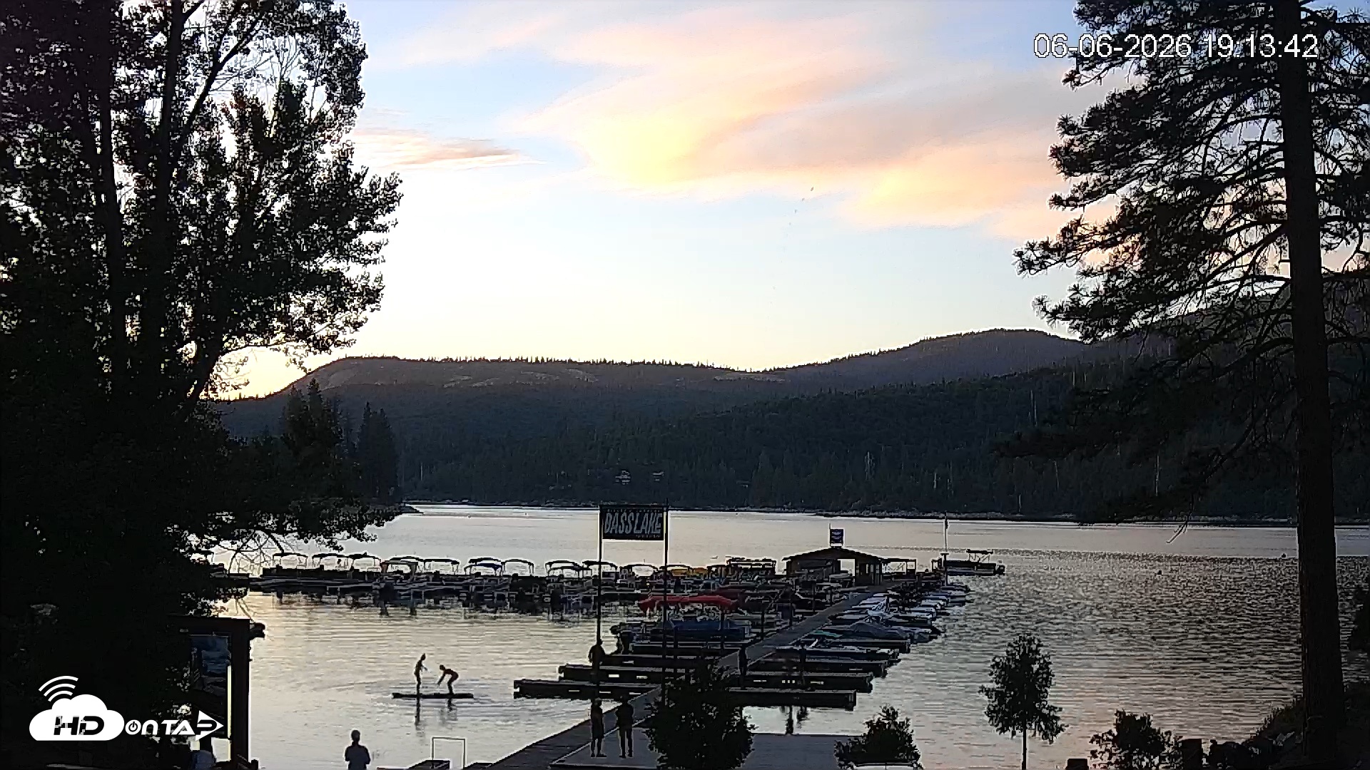 Snapshot of Miller's Landing Resort on Bass Lake Live Webcam taken Jun 6, 2026, 8:13pm PDT