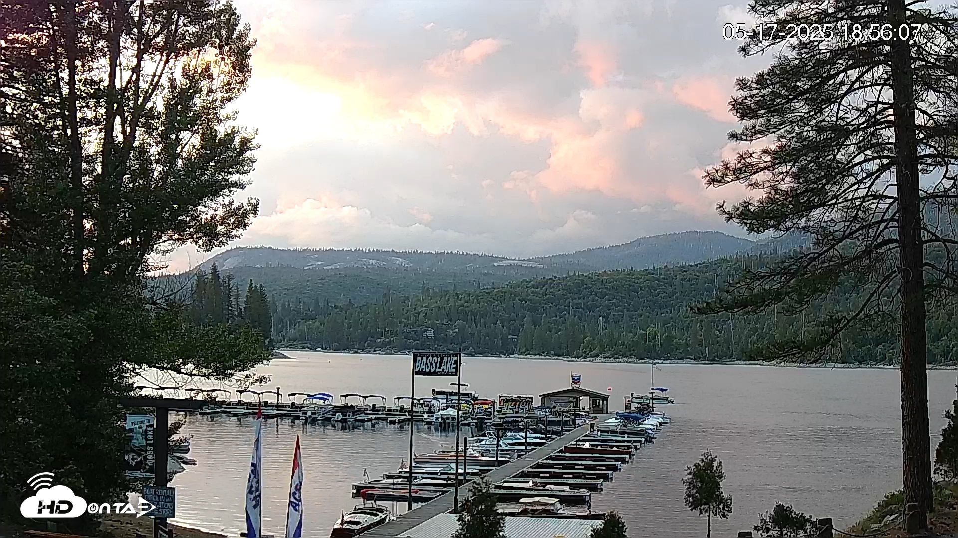 Snapshot of Miller's Landing Resort on Bass Lake taken May 17, 2025, 7:56pm PDT