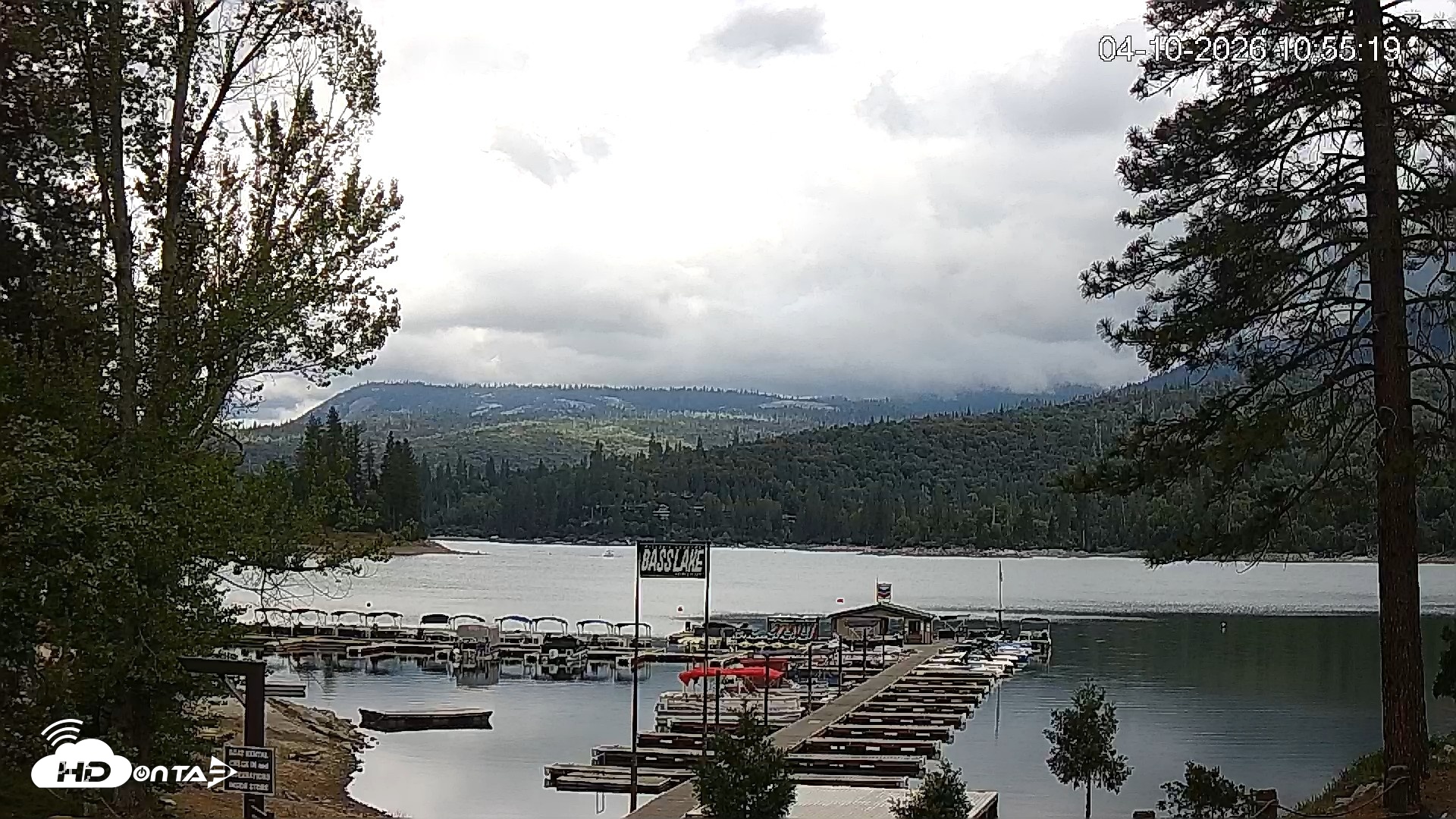 Snapshot of Miller's Landing Resort on Bass Lake Live Webcam taken Apr 10, 2026, 11:55am PDT