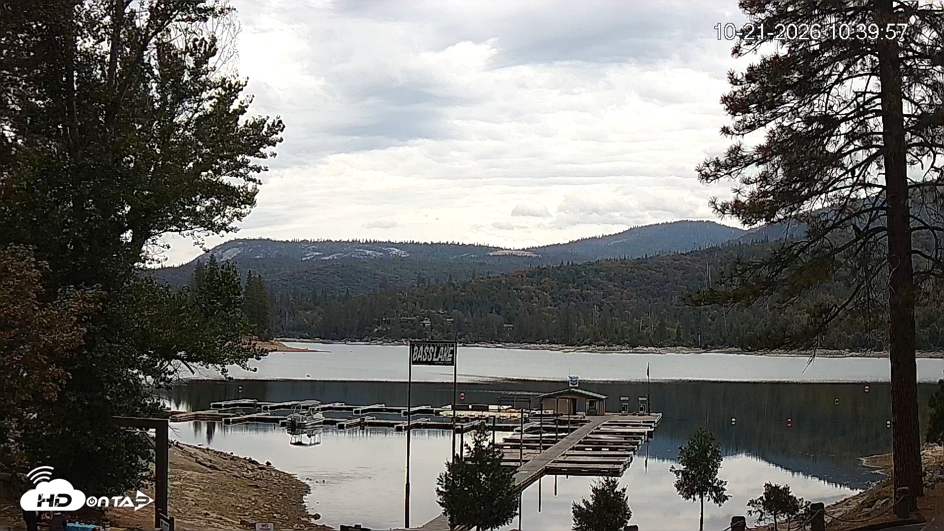 Snapshot of Miller's Landing Resort on Bass Lake Live Webcam taken Oct 21, 2026, 11:40am PDT
