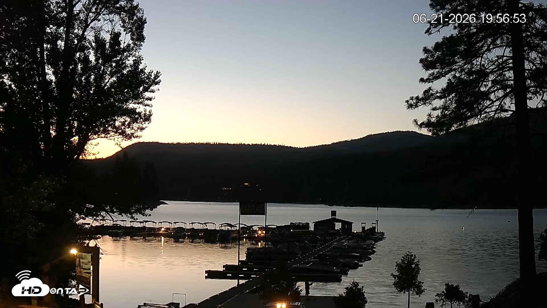 Snapshot of Miller's Landing Resort on Bass Lake Live Webcam taken Jun 21, 2026, 8:57pm PDT
