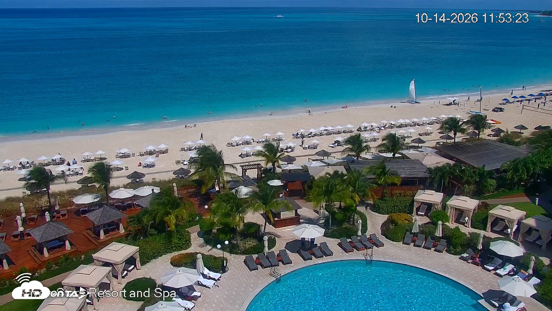 Snapshot of Turks and Caicos Seven Stars Resort Live Webcam taken Oct 14, 2026, 11:56am EDT