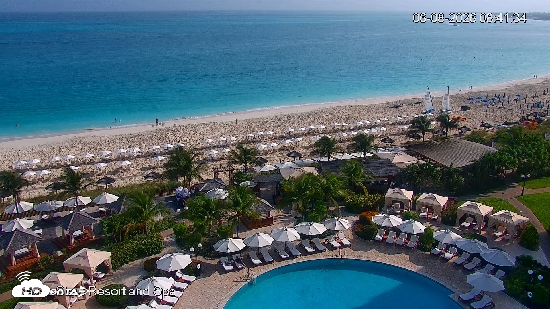 Snapshot of Turks and Caicos Seven Stars Resort Live Webcam taken Jun 8, 2026, 8:42am EDT