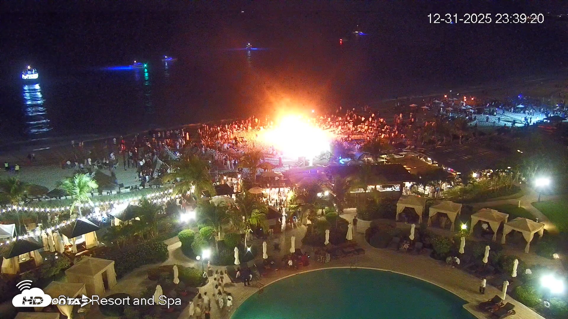 Snapshot of Turks and Caicos Seven Stars Resort Live Webcam taken Dec 31, 2025, 11:39pm EST