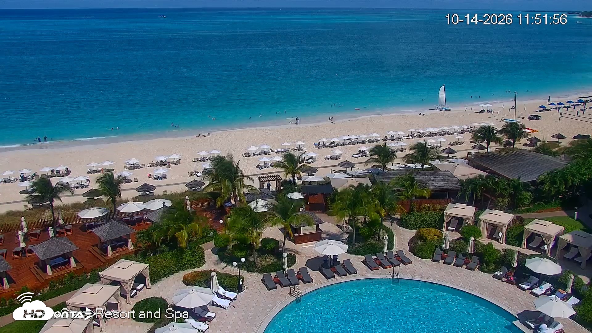 Snapshot of Turks and Caicos Seven Stars Resort Live Webcam taken Oct 14, 2026, 11:54am EDT