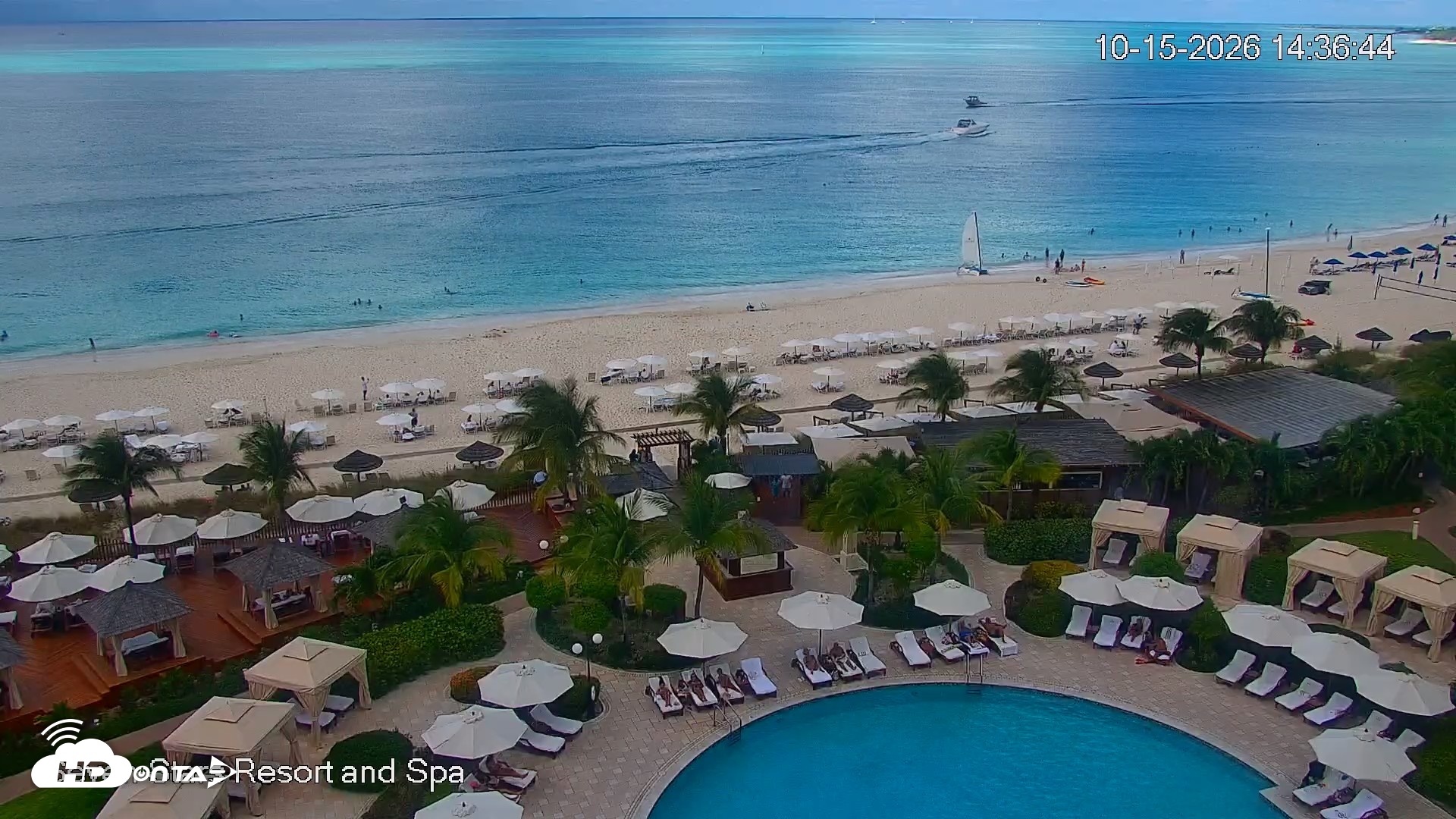 Snapshot of Turks and Caicos Seven Stars Resort Live Webcam taken Oct 15, 2026, 2:39pm EDT