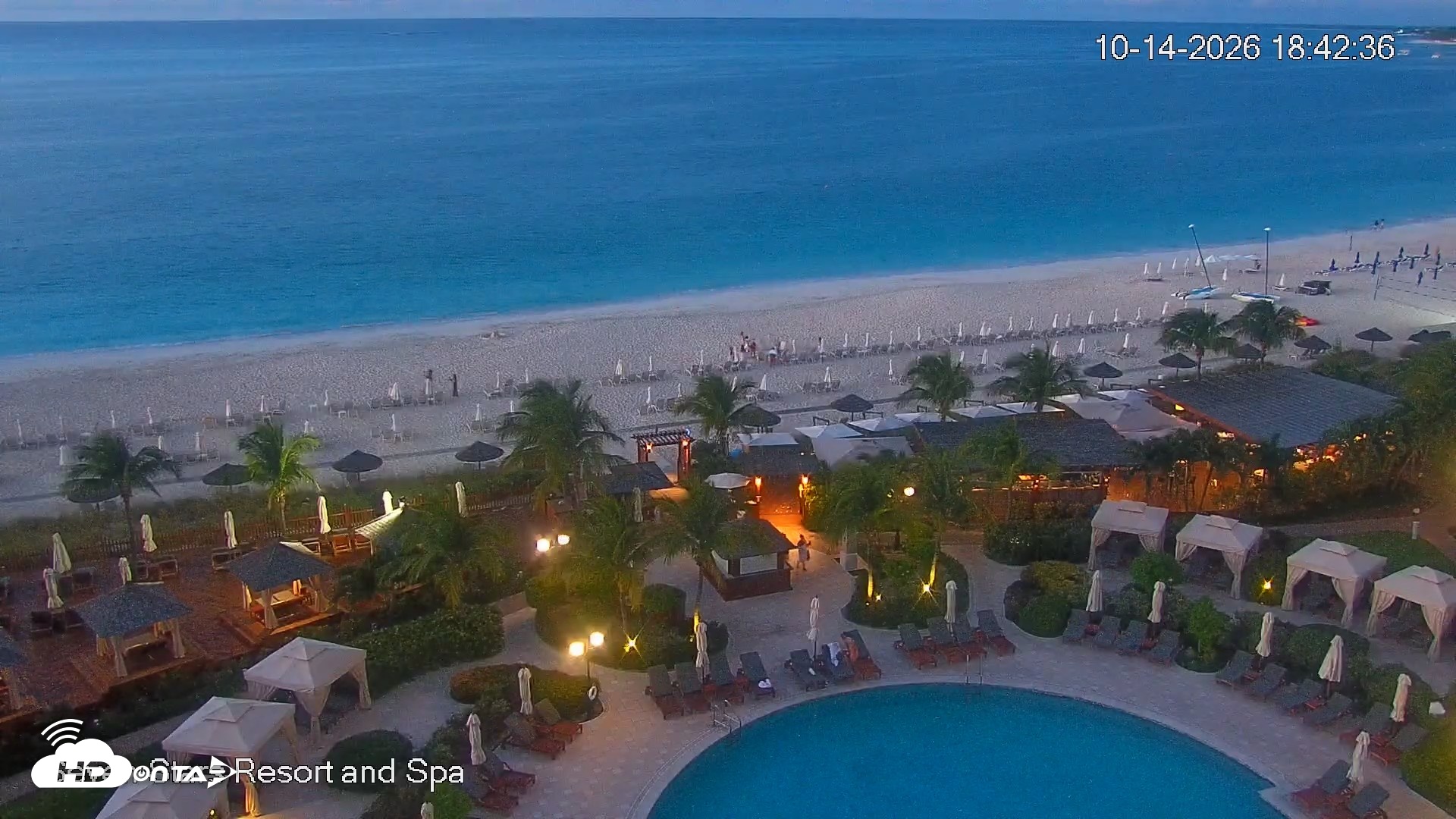 Snapshot of Turks and Caicos Seven Stars Resort Live Webcam taken Oct 14, 2026, 6:46pm EDT
