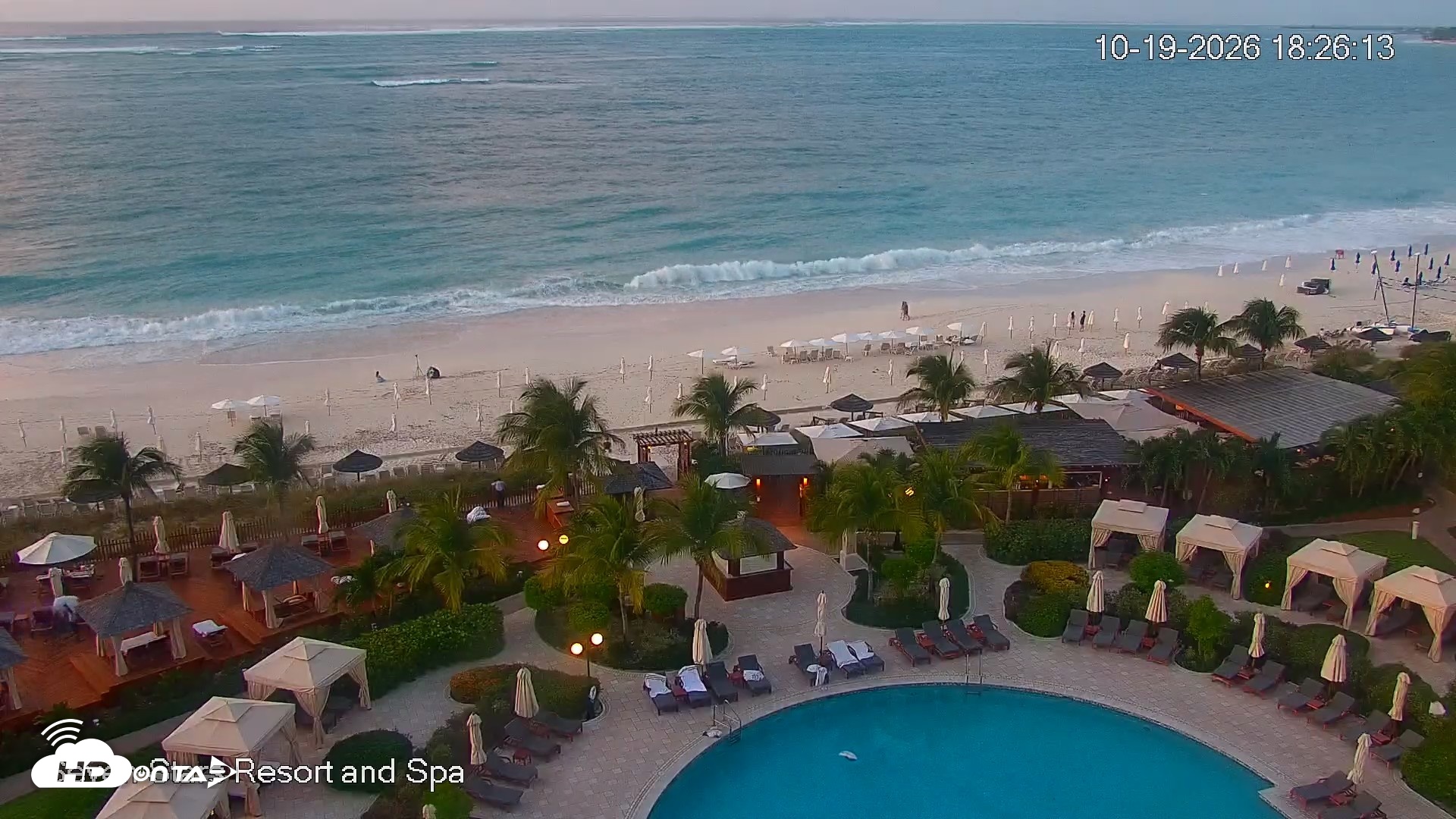 Snapshot of Turks and Caicos Seven Stars Resort Live Webcam taken Oct 19, 2026, 6:29pm EDT