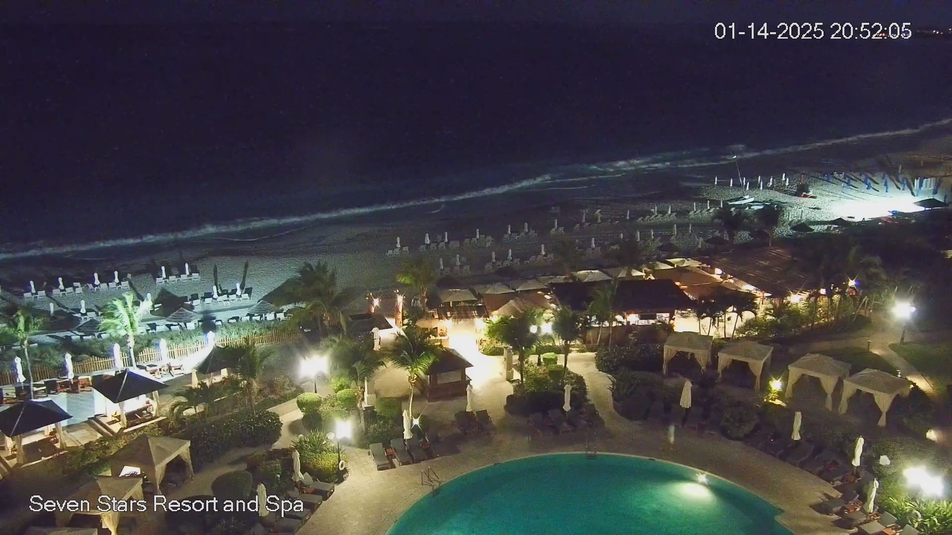 Snapshot of Turks and Caicos Seven Stars Resort Live Webcam taken Jan 14, 2025, 8:55pm EST