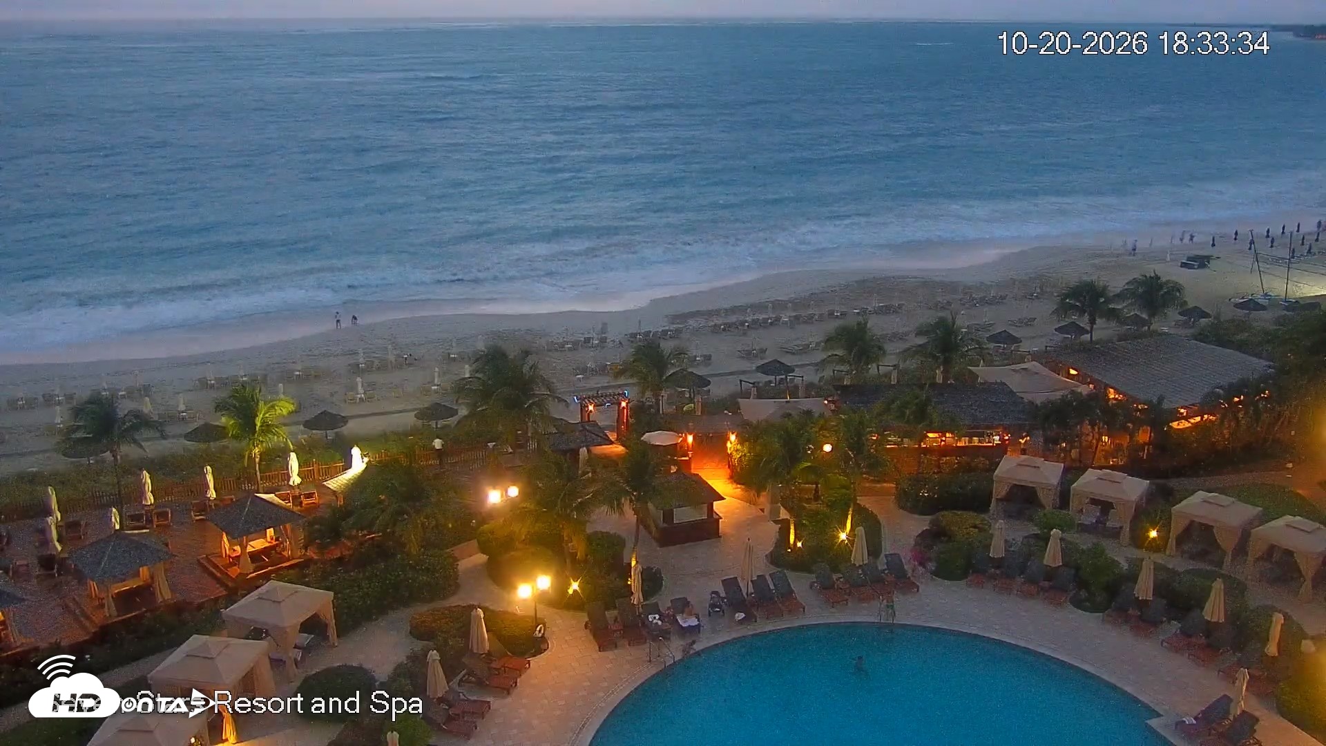 Snapshot of Turks and Caicos Seven Stars Resort Live Webcam taken Oct 20, 2026, 6:36pm EDT
