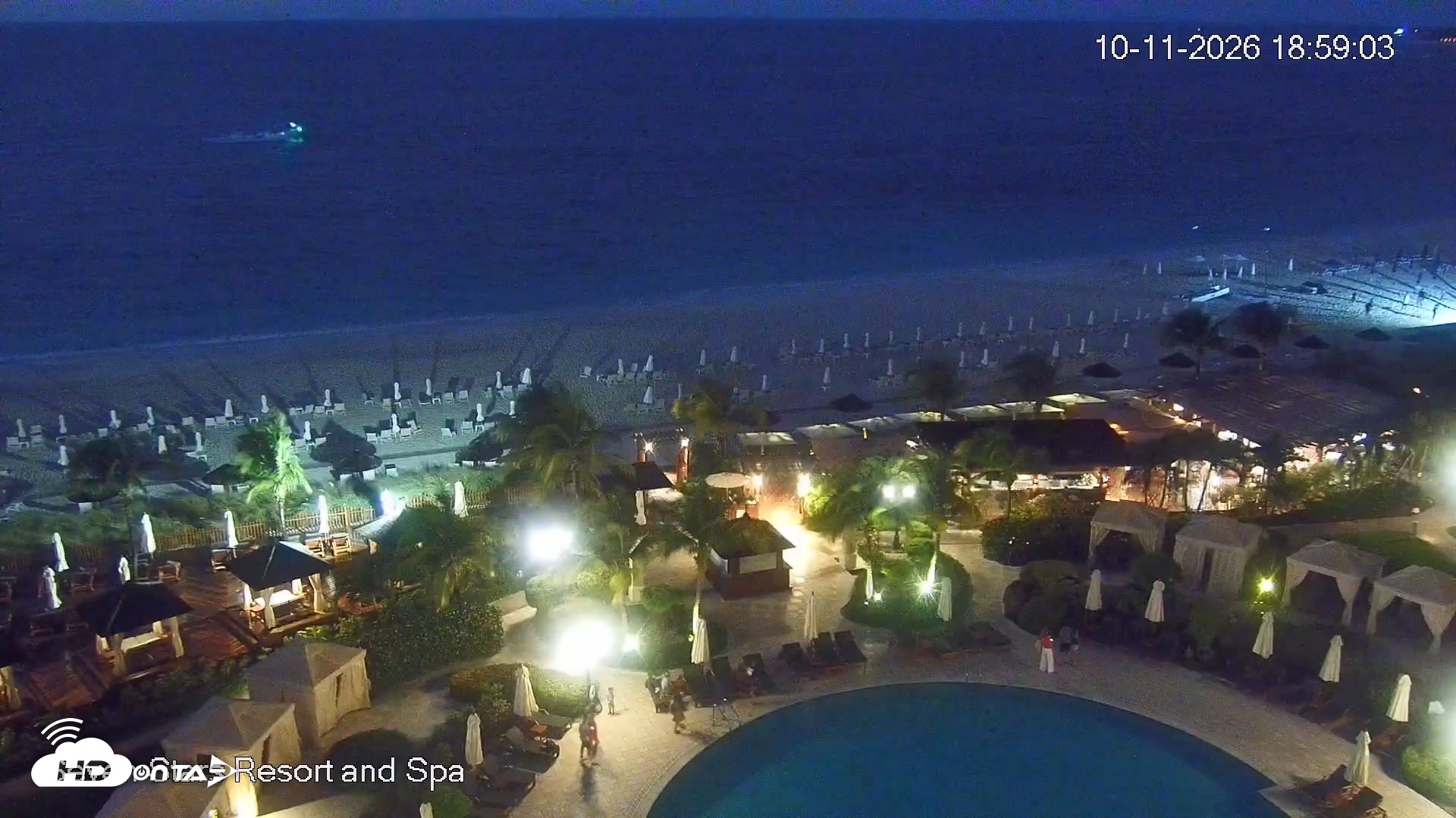 Snapshot of Turks and Caicos Seven Stars Resort Live Webcam taken Oct 11, 2026, 7:02pm EDT