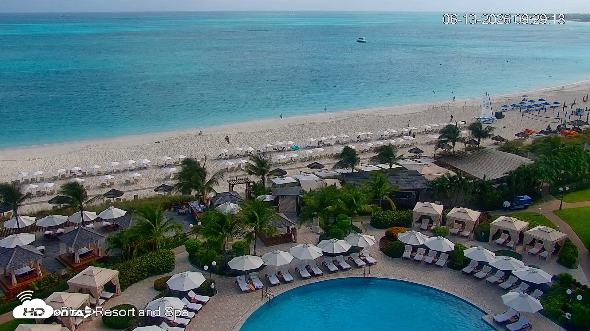 Snapshot of Turks and Caicos Seven Stars Resort Live Webcam taken Jun 13, 2026, 9:29am EDT