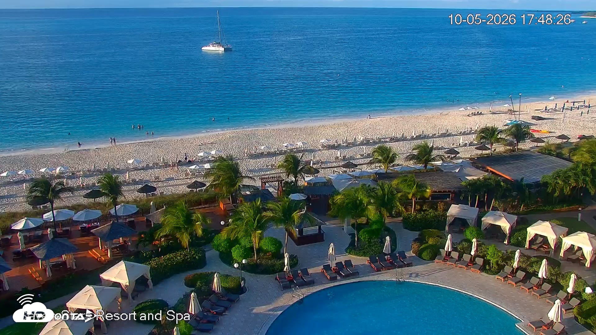 Snapshot of Turks and Caicos Seven Stars Resort Live Webcam taken Oct 5, 2026, 5:51pm EDT
