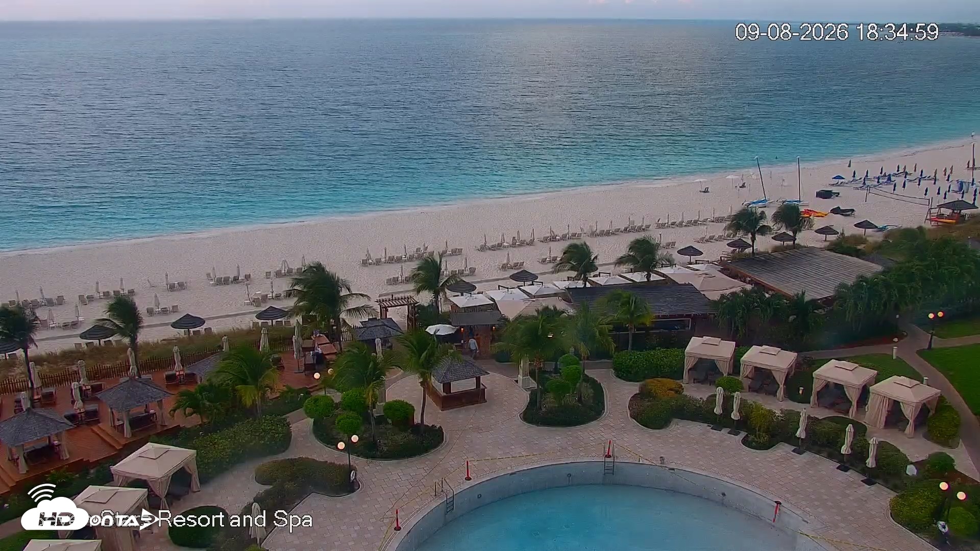 Snapshot of Turks and Caicos Seven Stars Resort Live Webcam taken Sep 8, 2026, 6:38pm EDT