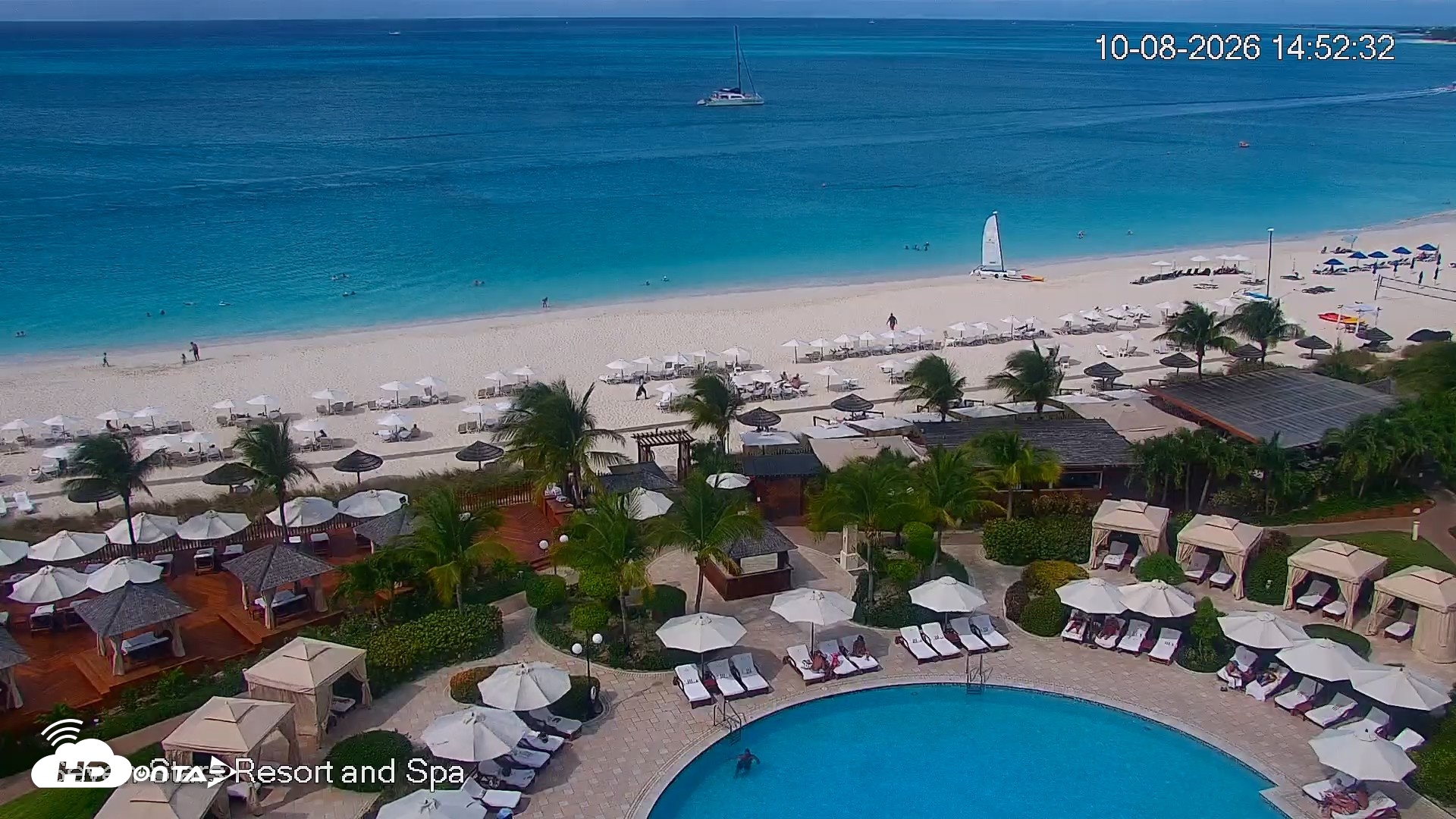 Snapshot of Turks and Caicos Seven Stars Resort Live Webcam taken Oct 8, 2026, 2:55pm EDT
