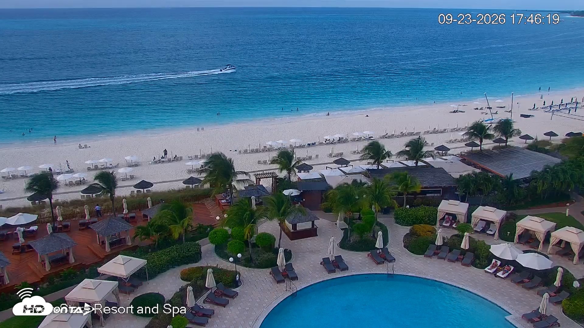 Snapshot of Turks and Caicos Seven Stars Resort Live Webcam taken Sep 23, 2026, 5:49pm EDT