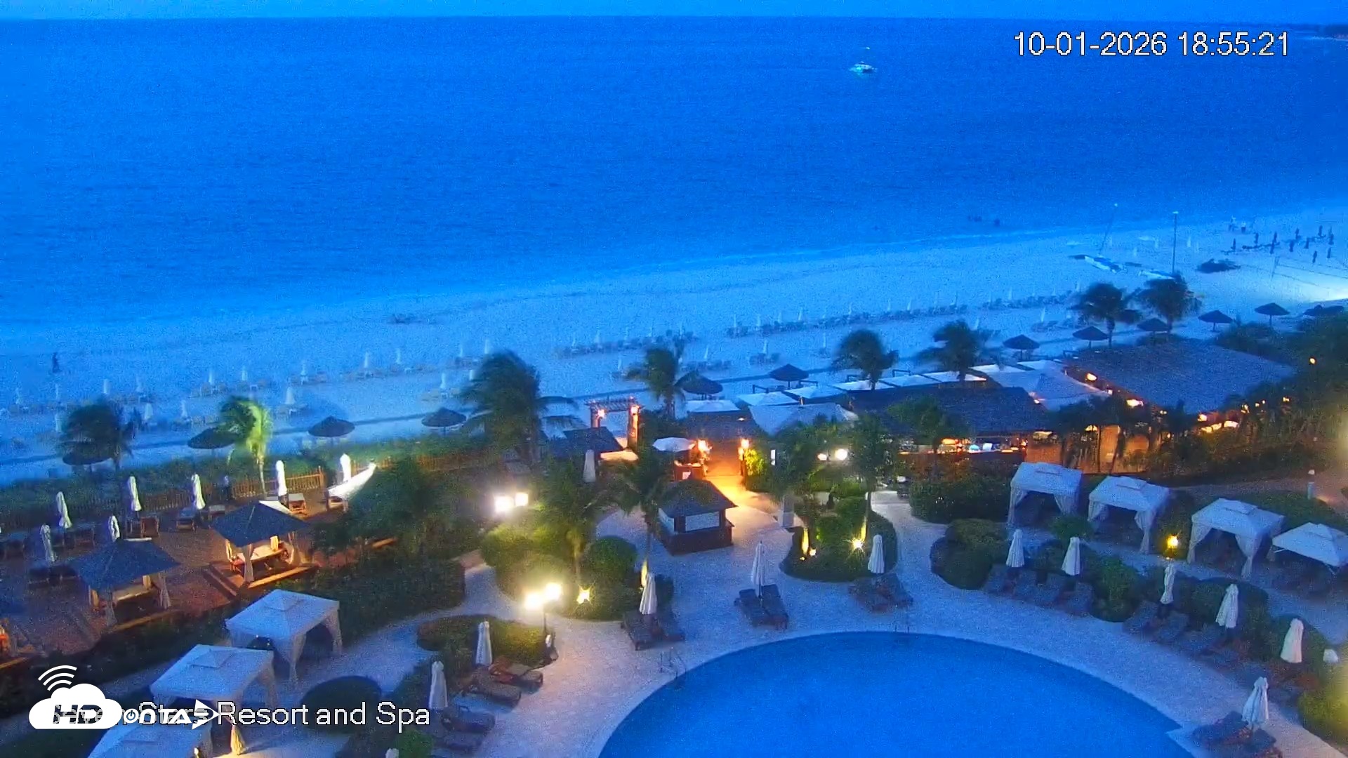 Snapshot of Turks and Caicos Seven Stars Resort Live Webcam taken Oct 1, 2026, 6:58pm EDT