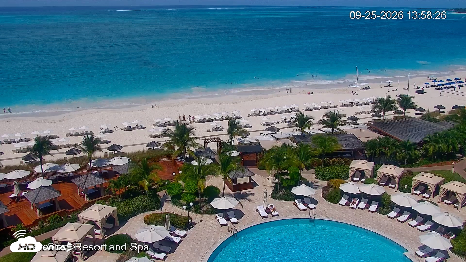 Snapshot of Turks and Caicos Seven Stars Resort Live Webcam taken Sep 25, 2026, 2:01pm EDT