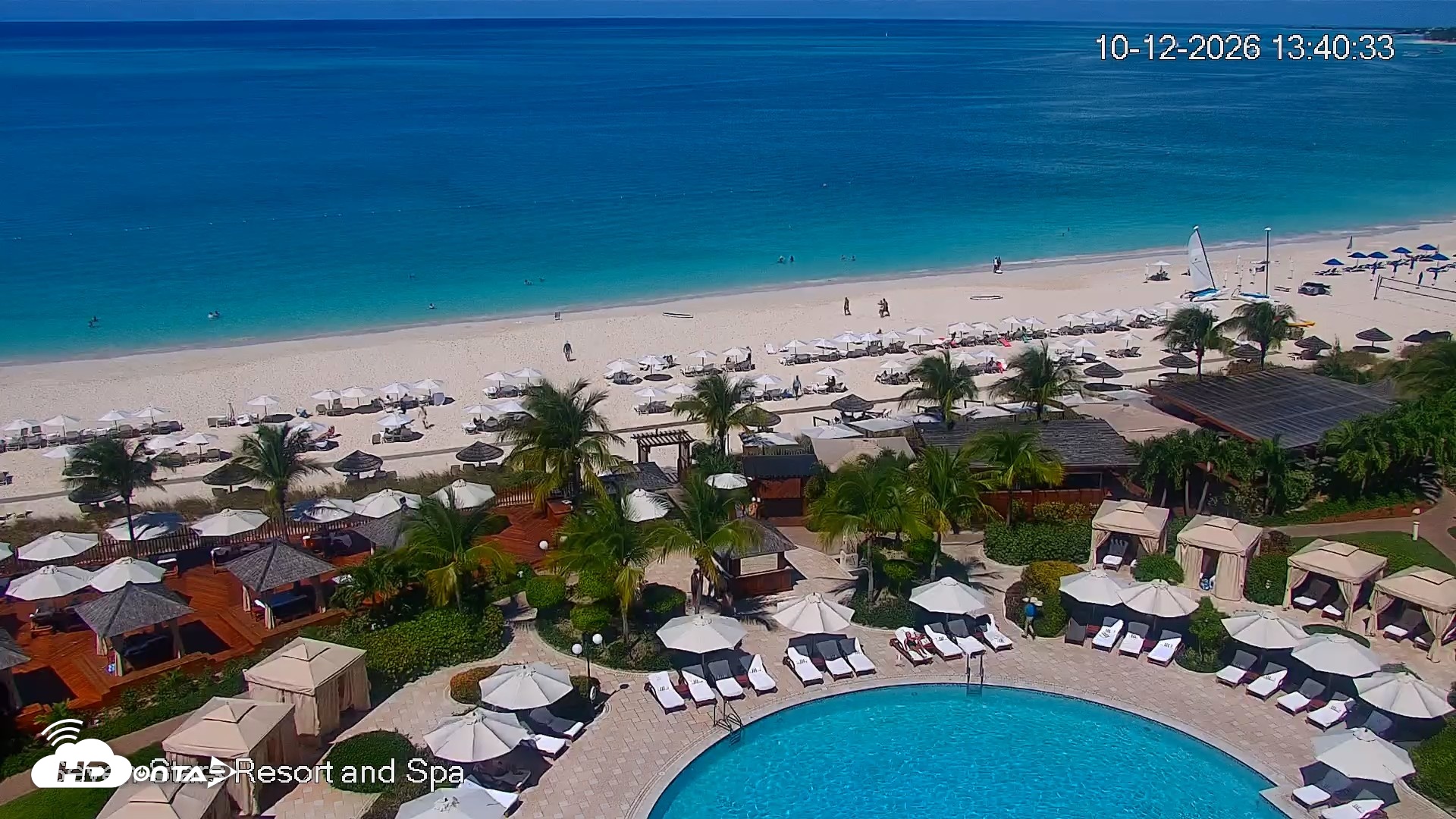 Snapshot of Turks and Caicos Seven Stars Resort Live Webcam taken Oct 12, 2026, 1:43pm EDT