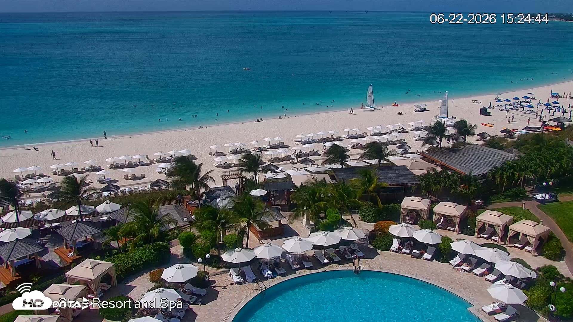 Snapshot of Turks and Caicos Seven Stars Resort Live Webcam taken Jun 22, 2026, 3:25pm EDT